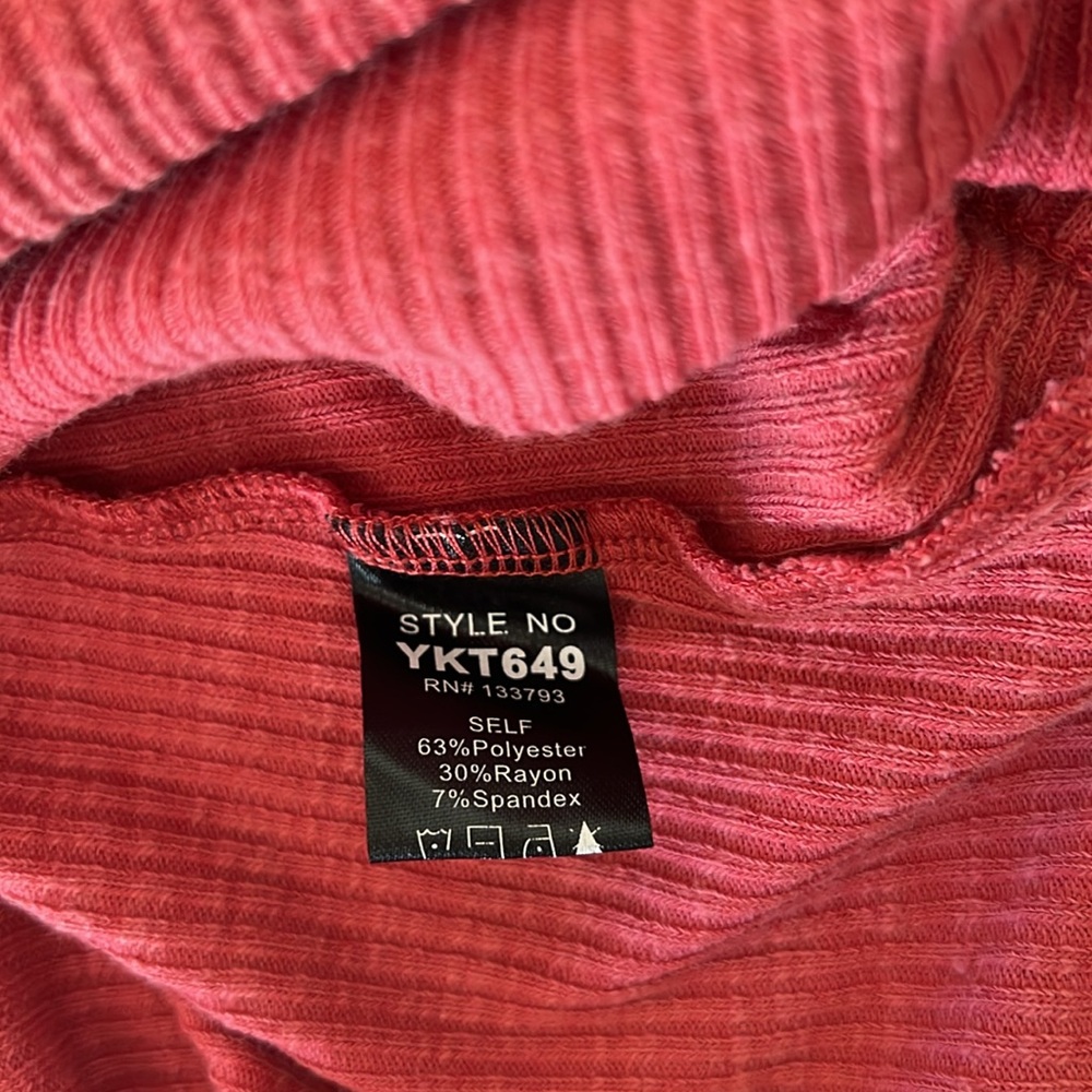 POL women’s Ribbed Ruffle Cami Bodysuit NWOT - Picture 9 of 11